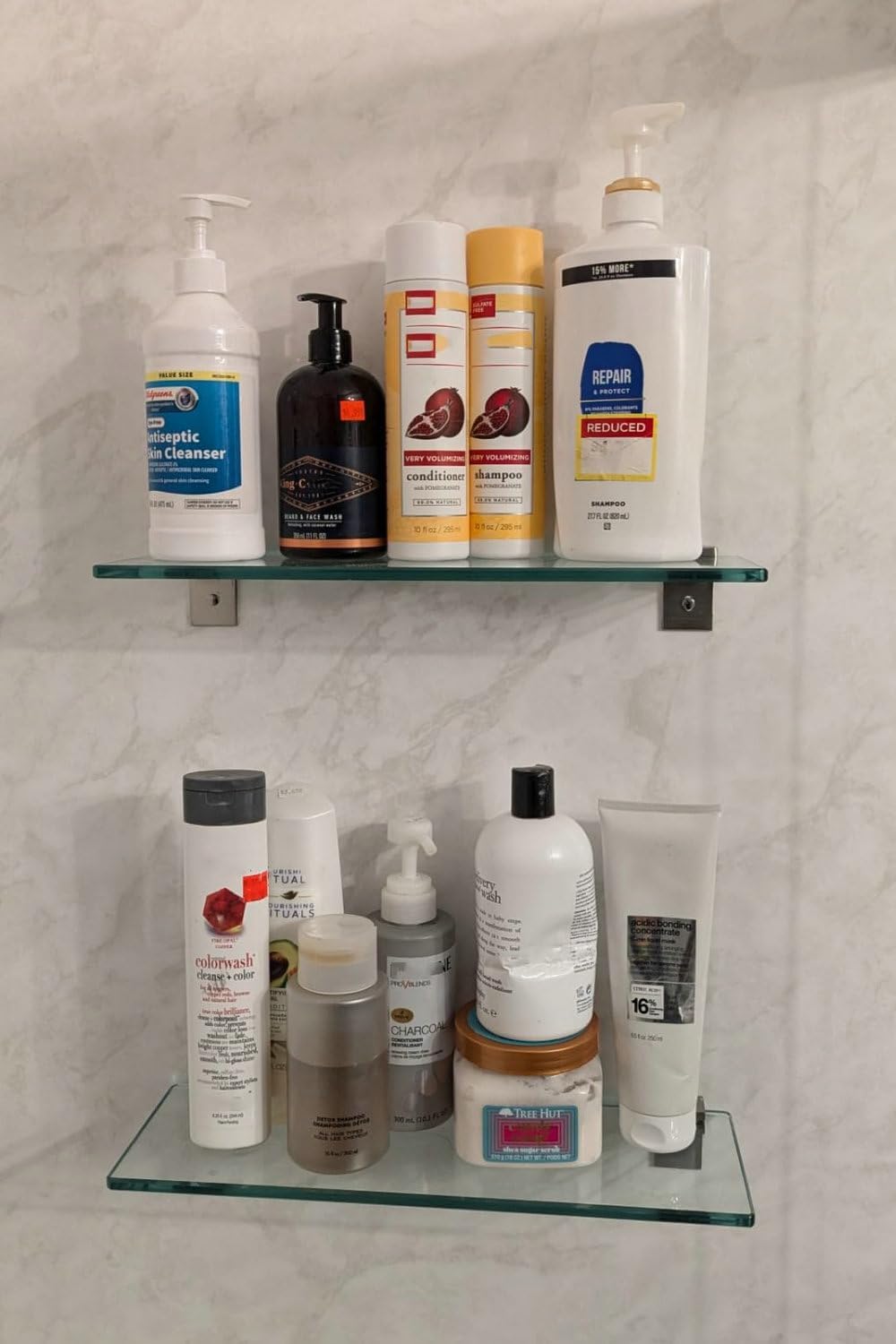 Shower Caddy, 100% Rustproof Shower Shelves for Inside Shower, No Drilling Bathroom Organizers and Storage, 2 Pack Large Capacity Bathroom Shelves for Kitchen & Home Decor