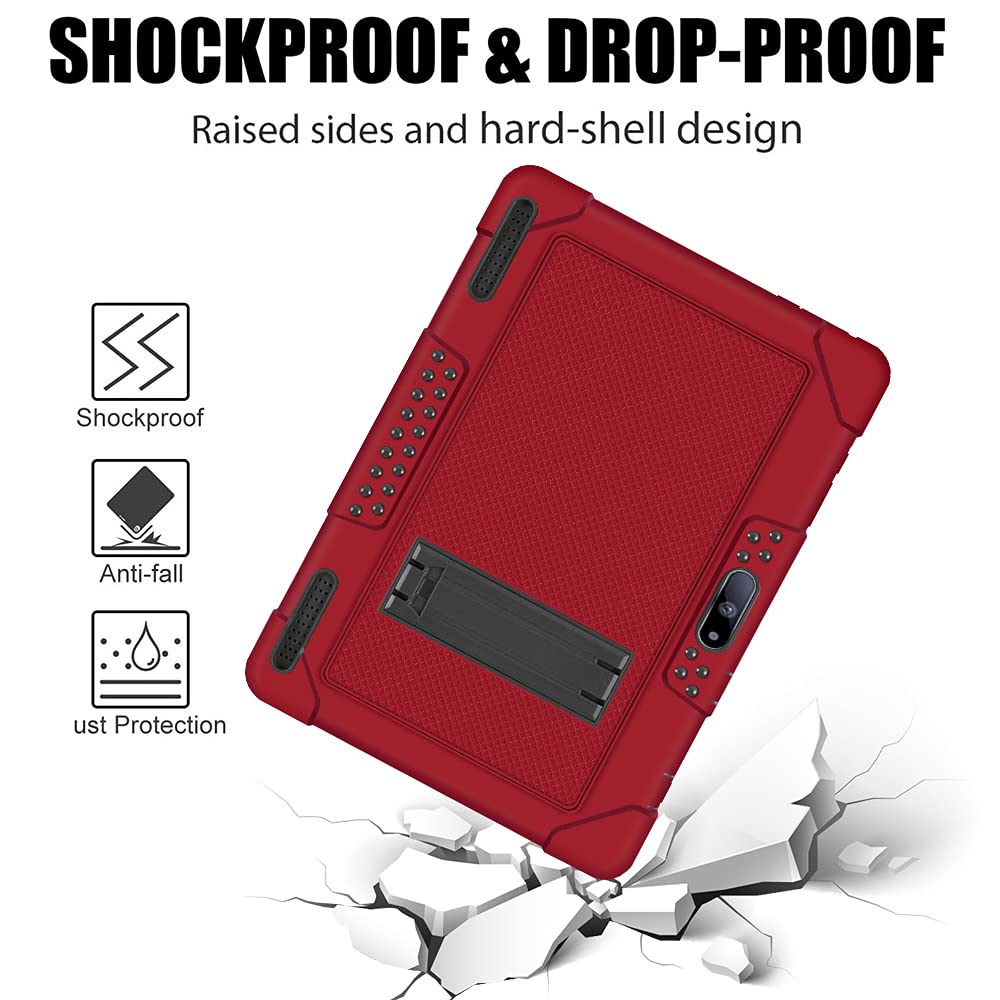 Fiewesey For Pritom M10 Inch Case, Heavy-Duty Drop-Proof Shock-Resistant Kids Friendly Protective Case For Quntico Y10/Voger Pri