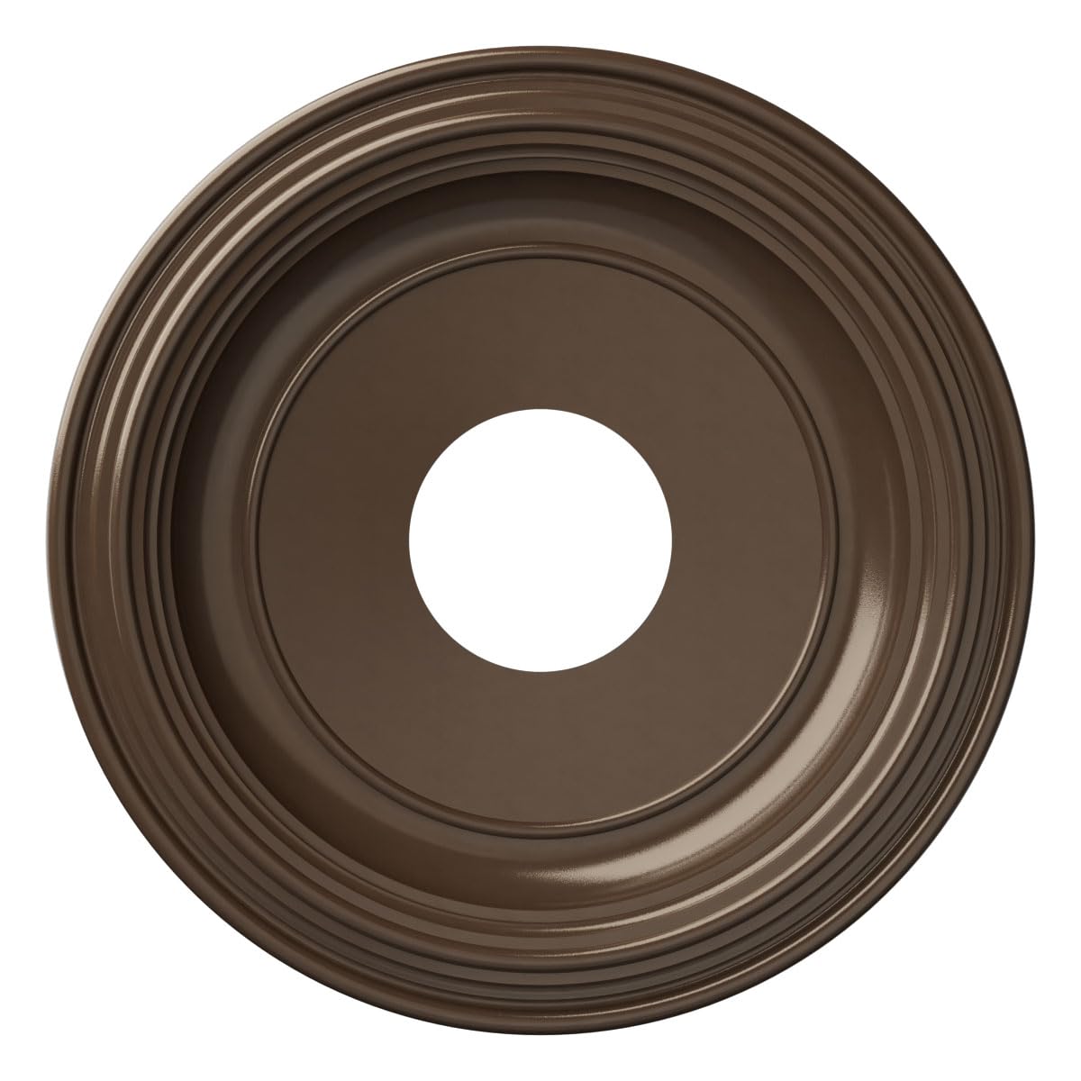 13Od X 3 1/2Id X 1 1/4P Traditional Thermoformed Pvc Ceiling Medallion (Fits Canopies Up To 7 1/2), Metallic Copper
