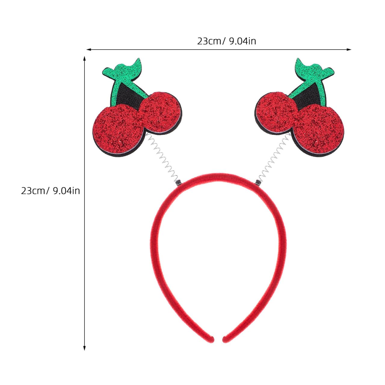 Luxshiny Cherry Headband Cute Fruit Hair Band Head Boppers Funny Novelty Hair Hoop Party Headwear for Kids Adults Party Costume