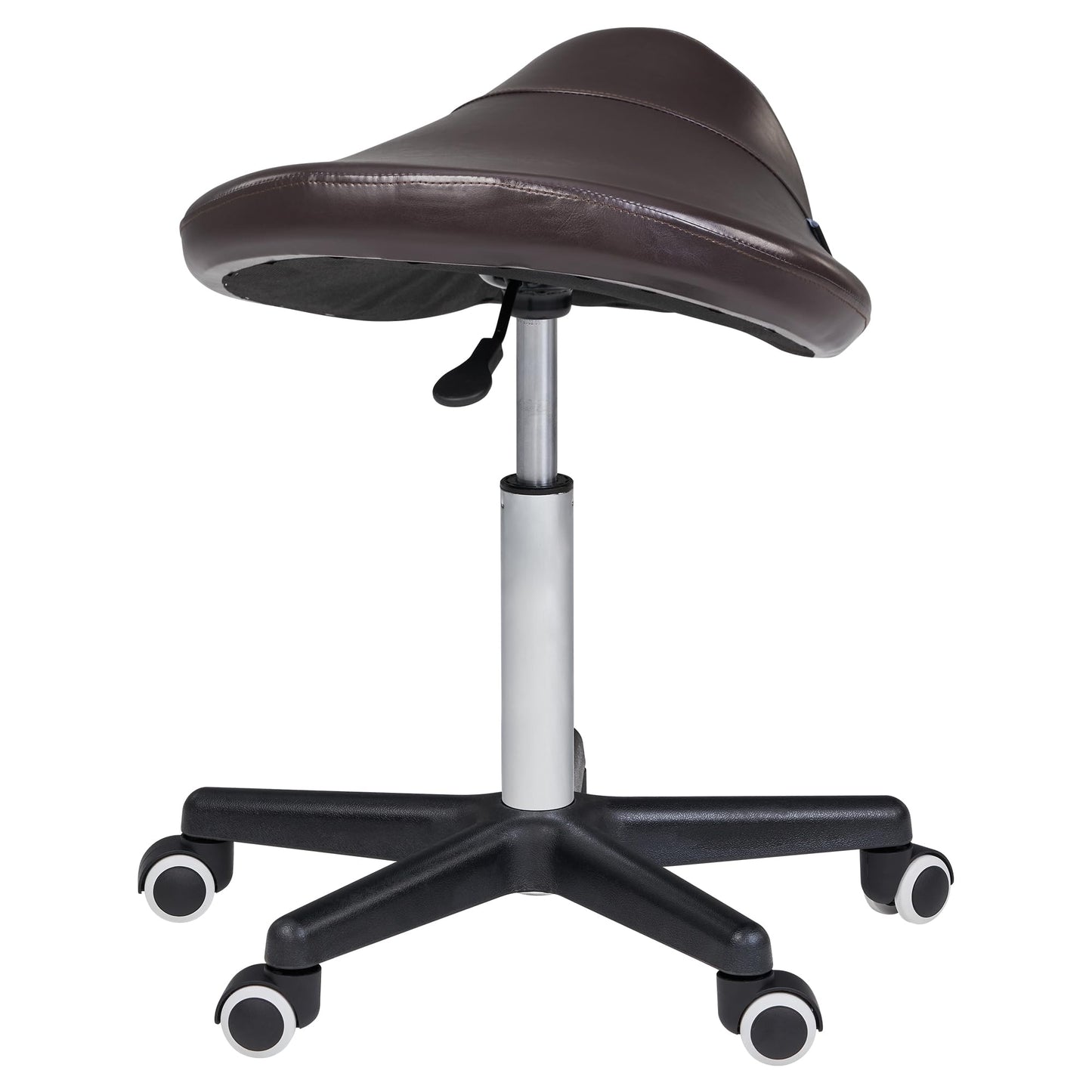 Master Massage Ergonomic Saddle Chair-Saddle Stool- Hydraulic Swivel Rolling Chair-Salon Clinical Tattoo Dentist Clinic Stool, Spas, Salons Stools, Workshop Office-Coffee