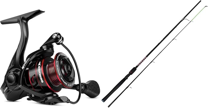 KastKing Royale Legend II Spinning Fishing Reel, 5.2:1 Gear Ratio, Size 2000, Up to 22 Lbs Carbon Drag KastKing Brutus Fis...
