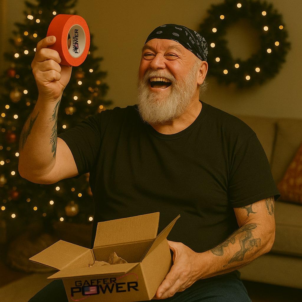 Gaffer Power Real Professional Premium Grade Gaffer Tape Made in The USA | No Residue Heavy Duty Gaffer's Tape | Floor Markings | Labelling |RED 2 in X 30 Yds