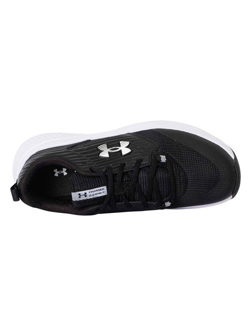 Under Armour Men's Charged Commit Trainer 4, (004) Black/Anthracite/White, 9.5, US