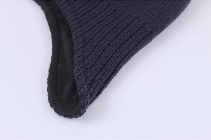 Connectyle Men's Knit Winter Hat with Ear Flaps Fleece Lined Beanie Warm Knitted Skull Cap Beanies Watch Hat