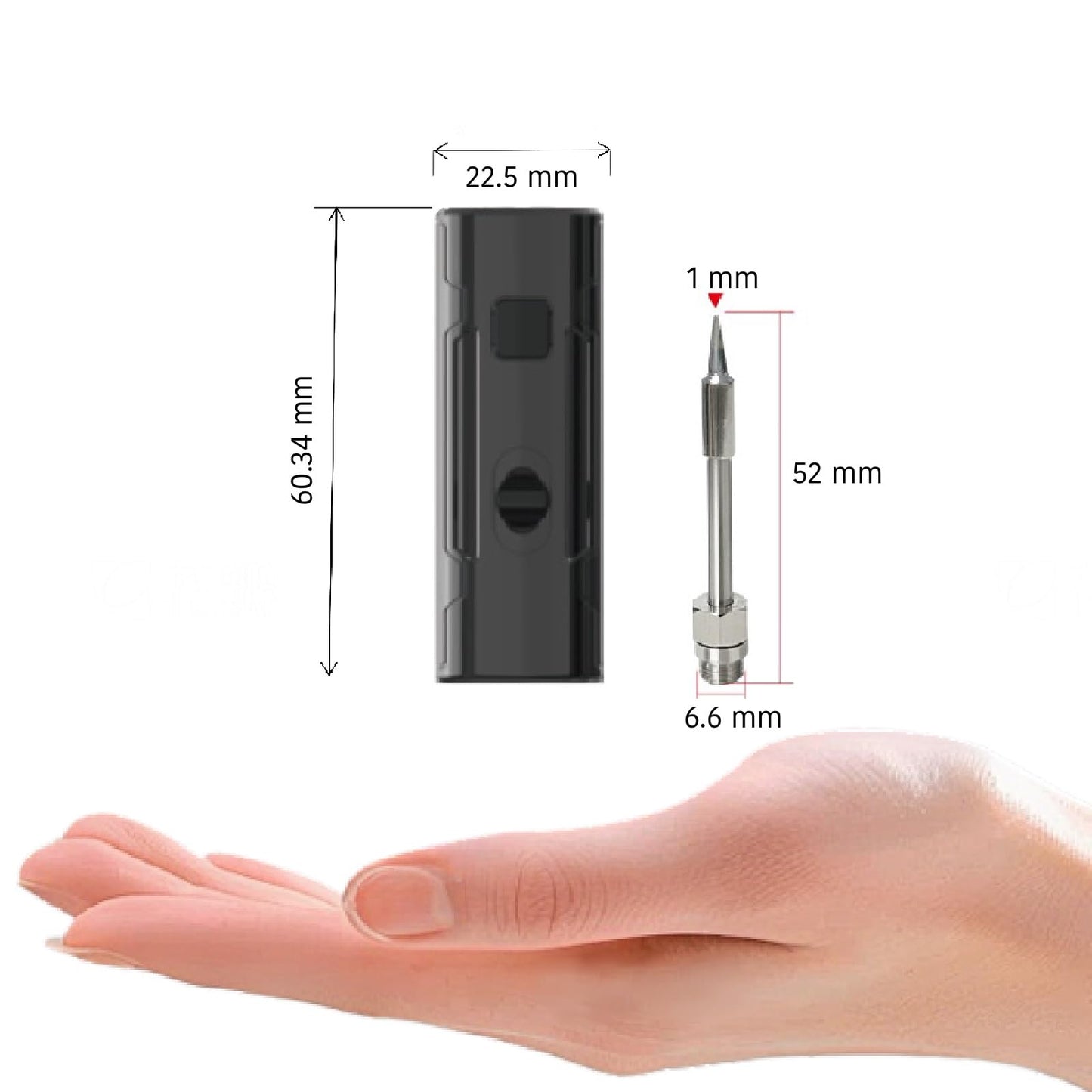 Mini Solder with Rechargable Battery (black)