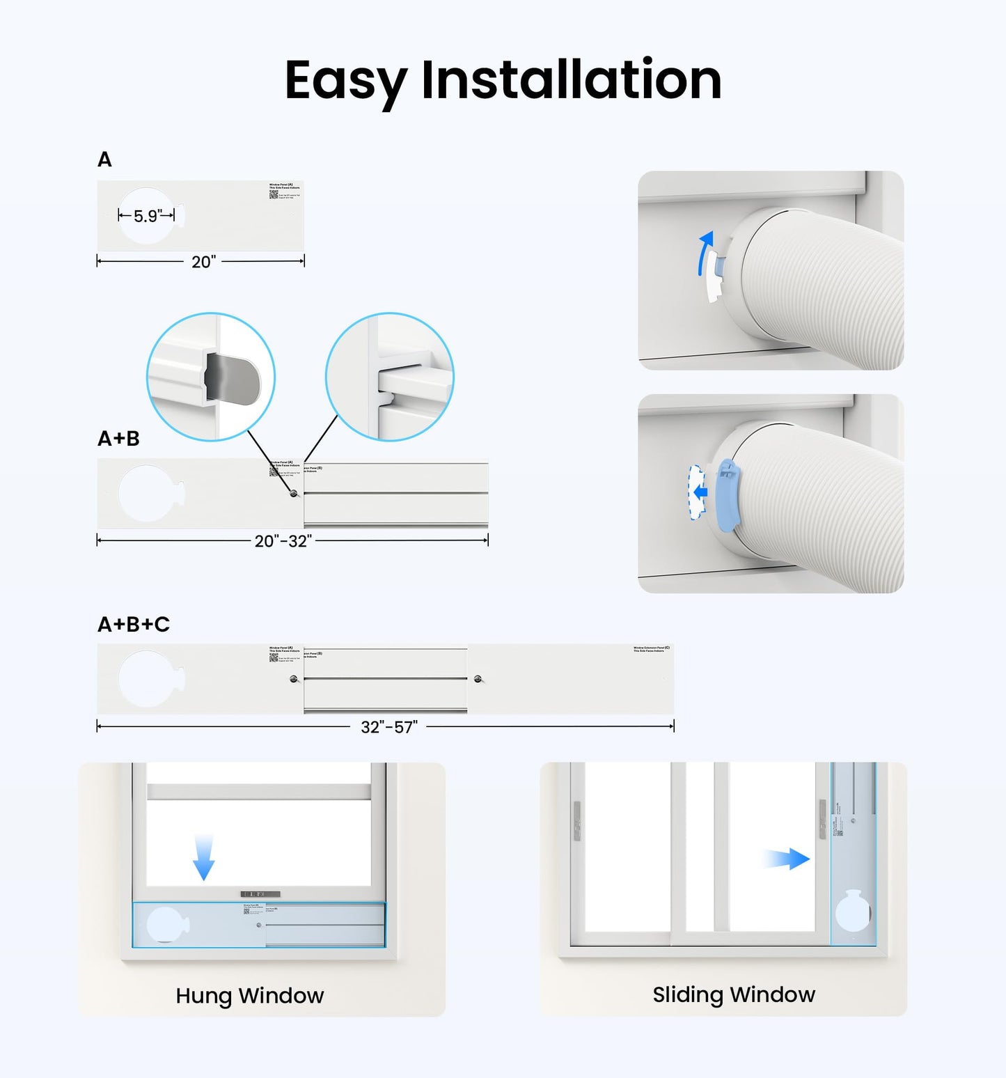 KOVIET 14000 BTU Portable Air Conditioners, 6-in-1 Wi-Fi Smart AC Unit with App & Voice Control, Remote Access, Self-Evaporating Quiet Cooling, Dehumidifier, Fan, 24H Timer, Includes Window Kit, White