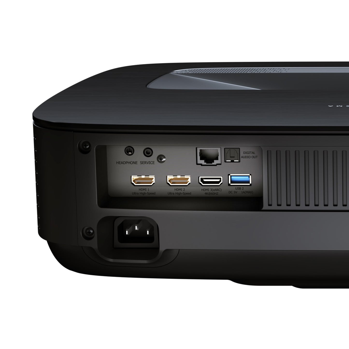 Hisense PL2, Ultra Short Throw Home Theater Laser Projector, 80” – 150”, 4K UHD, 2,700 Lumens, 3000:1 Contrast, Dolby Vision & Atmos, 3D, Google TV, WIFI 6E