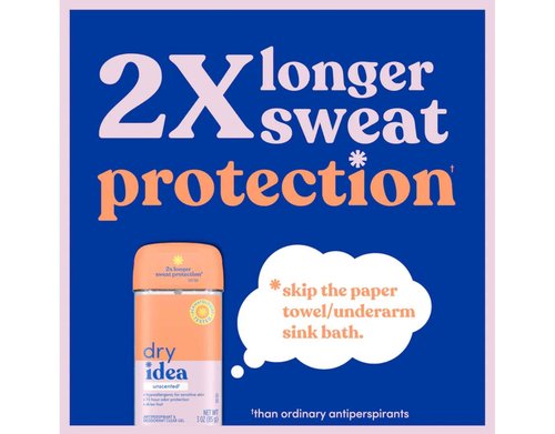 Dry Idea Advanced Dry Unscented Antiperspirant & Deodorant Clear Gel 3 oz (Pack of 11)