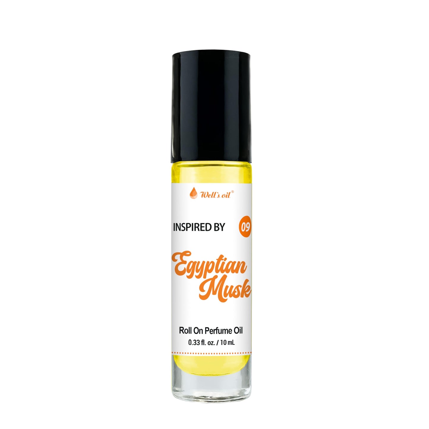 Well's Oil Roll-On Perfume Oil (Egyptian Musk) | Long-Lasting | Paraben-Free | 0.33 Fl Oz / 10 ml