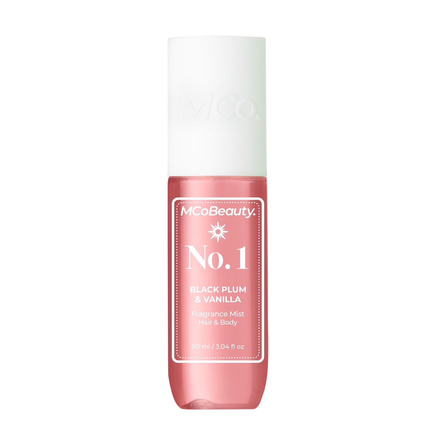 MCoBeauty - Fragrance Mist No.1 - Light Body Mist and Hair Perfume with Plum, Vanilla and Musk - Gifts for Women, Feminine Spray, Self Care Gifts for Women - 90ml Bottle