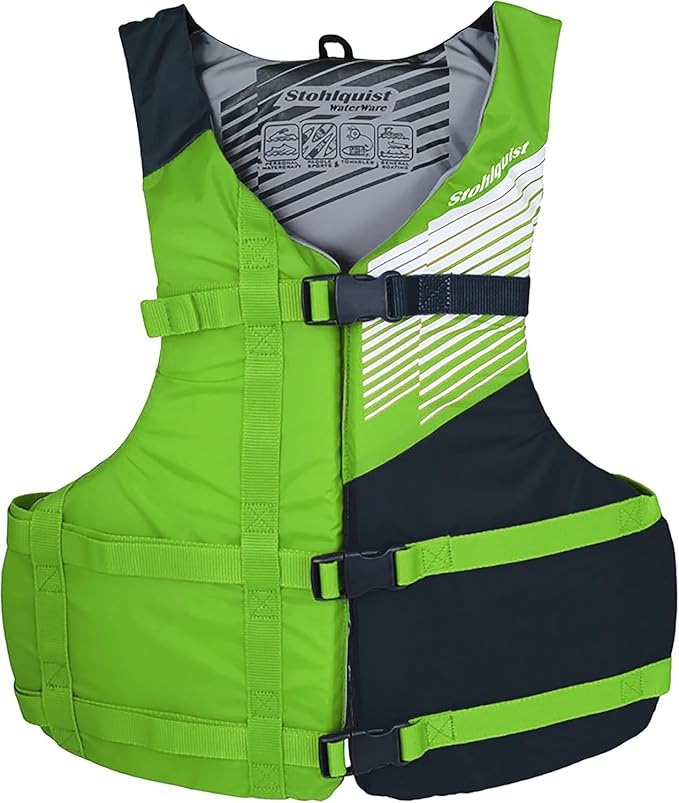 Stohlquist FIT Adult Life Jacket, US Coast Guard Approved Type III Life Vest, PFD for Men and Women, Easily Adjustable, Li...
