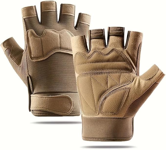 Half Finger Anti-Slip Gloves Premium Cool Dessert Gloves For Cycling Hiking Training Outdoor Sports