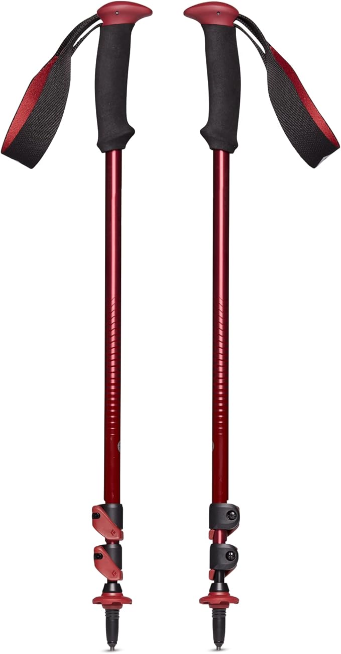 BLACK DIAMOND Trail Back Trekking Poles (Pair) | Durable Aluminum | FlickLock Adjustability | Comfortable Grips for Hiking...