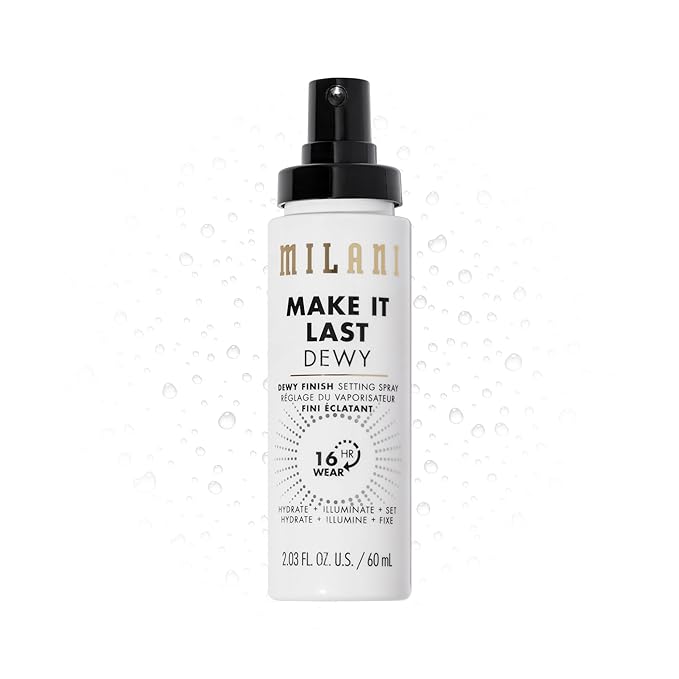 Milani Setting Spray + Primer, Make It Last Dewy - Dewy Finish Moisturizing Formula for Glow on the Go, Setting Spray for ...