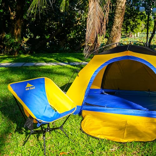 HillZero Tulip 4 Seasons Waterproof Tent, Nimbus Ultralight Camping Chair Folding Backpacking Chair