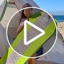 Gear Doctors Oxylus 4.3R-Value Insulated Foam Self Inflating Sleeping Pad Camping—Sleeping Pad Backpacking Air Mattress—Ca...