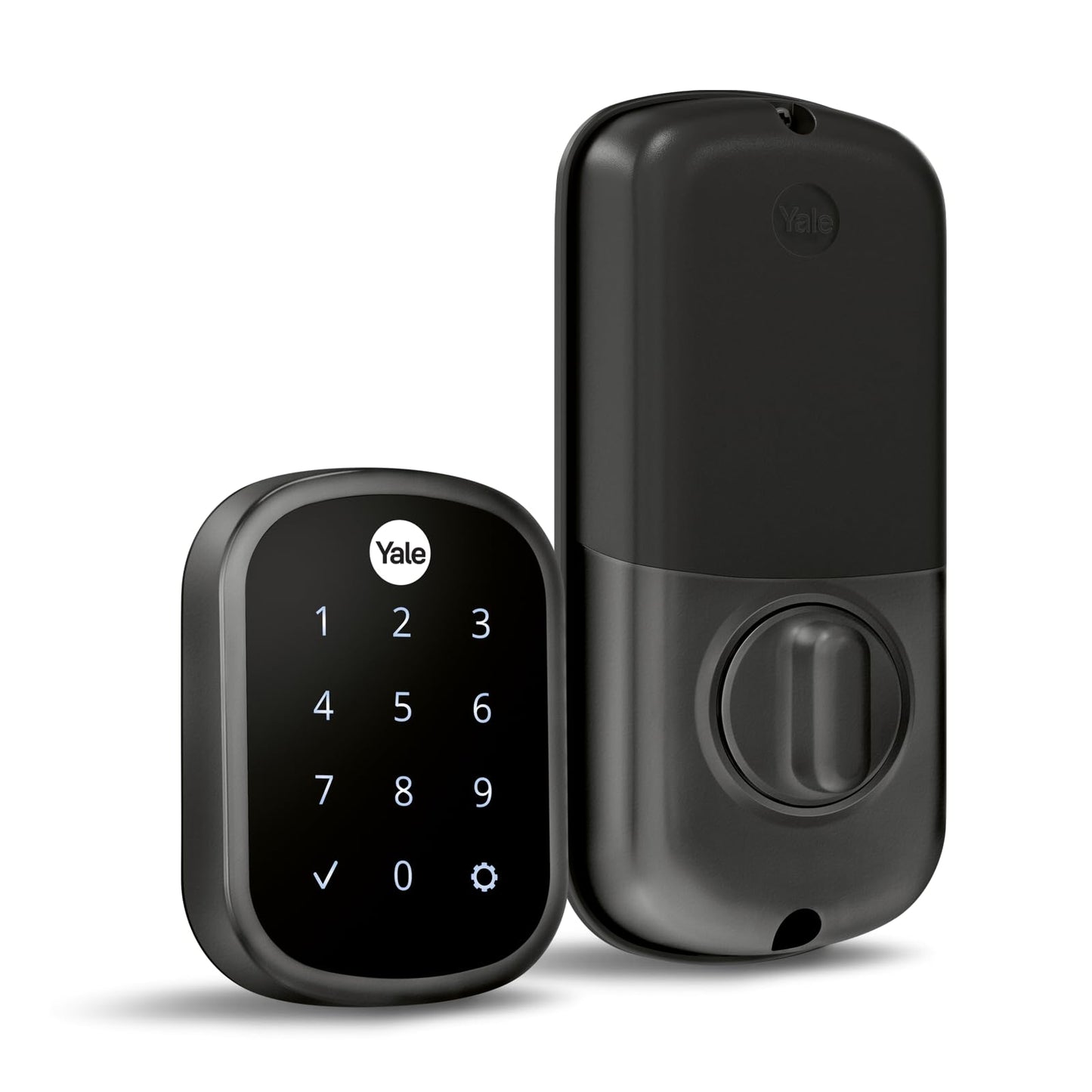 Yale Key Free Touchscreen Deadbolt with Z-Wave Plus - Yale Pro Series, Black Suede, YRD157-NR-BSP