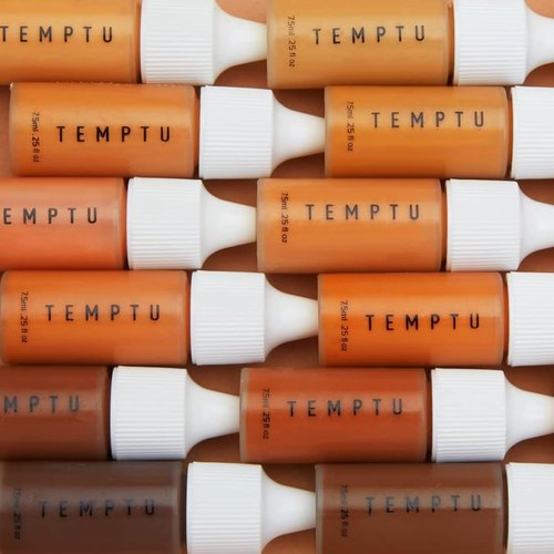 TEMPTU SilkSphere Airbrush Foundation: Long-Lasting Liquid Makeup, Medium-Full Coverage | 4-In-1 Formula Foundation, Primer, Concealer & Corrector | Luminous, Dewy Finish | Tan/Deep | .25 Fl Oz