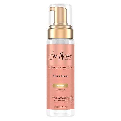 Shea Moisture Curl Mousse Coconut and Hibiscus for Frizz Control Styling Mousse with Shea Butter 7.5 oz