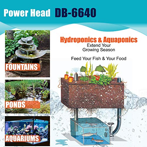 Aqua Dream 1060 GPH Submersible Pump(4000L/H,75W) Ultra Quiet Adjustable Water Pump for Pond,Aquarium,Fish Tank,Fountain,H...