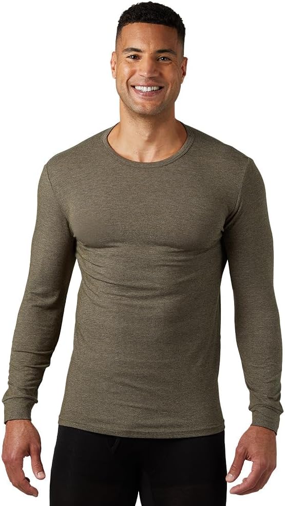 32 Degrees Heat Men’s Lightweight Baselayer Crew Top – Thermal Long Sleeve Shirt for Cold Weather