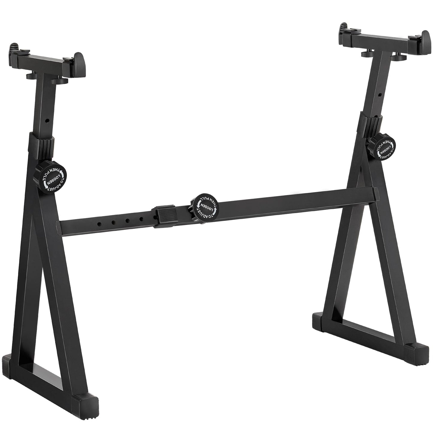 AODSK Heavy-Duty Z-Style Keyboard Stand for Digital Pianos - Adjustable Height 21.2-32.4 Inches, Adjustable Width 21.8-35.2 Inch