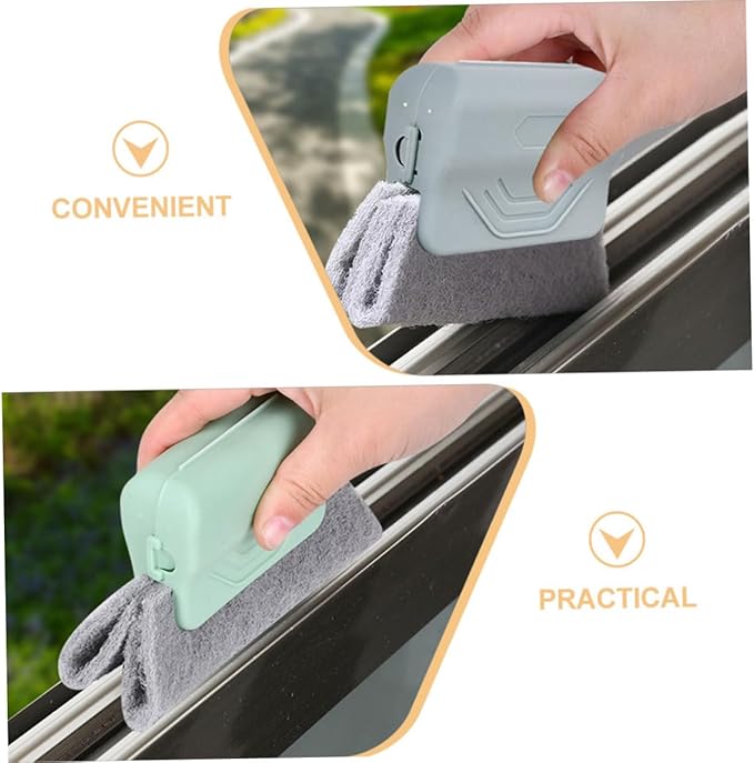 3pcs Window Groove Cleaning Brush Set for Household Crevices Precision Crevice Brushes for Sliding Door Tracks Grout and Tight Spaces Window Track Cleaner