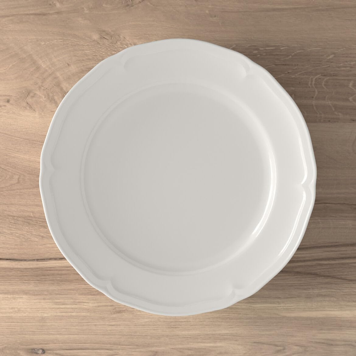 Villeroy & Boch Manoir 18-Piece Dinnerware Set, Plates & Bowls, Premium Porcelain, Made in Germany, Dishwasher & Microwave Safe, Rich, Creamy White