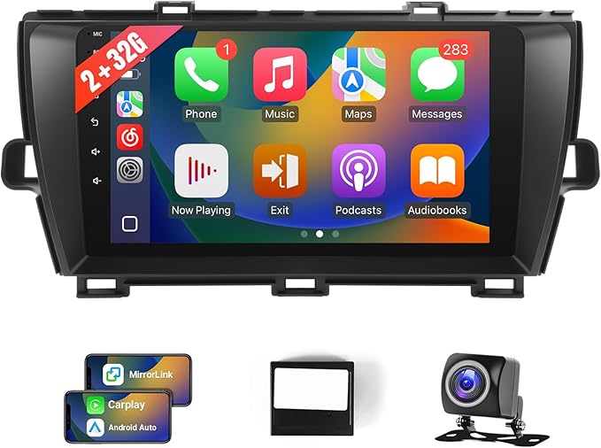 Leadfan Car Stereo Radio for (JBL Version) Toyota Prius 2010 2011 2012 2013 2014 2015 Upgrade, 9'' Screen, Support Carpla...