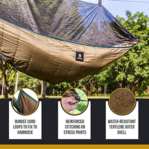 OneTigris Hideout Hammock Underquilt, Lightweight 4 Season Hammock Gear for Camping, Hiking, Backpacking, Travel, Beach, B...