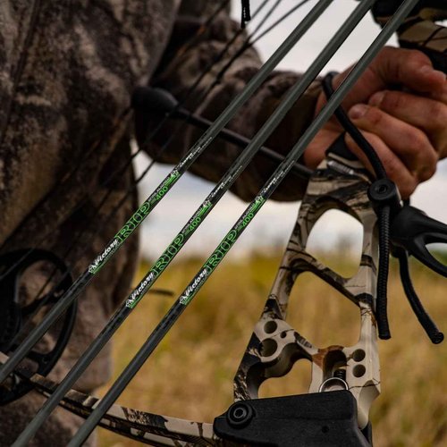 Victory Archery RIP 0.204" Small Diameter Hunting Arrow (Spine: 250, 6 Pack Fletched, Straightness ± 0.003 - Gamer - Green)