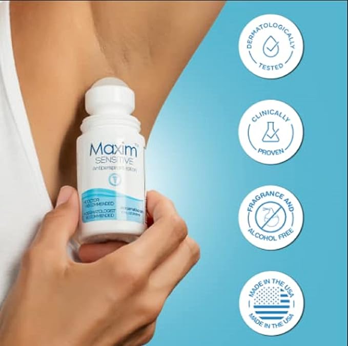 Maxim Antiperspirant Deodorant – Pack of 4 – Sensitive Clinical Strength Roll On by Maxim Lighting