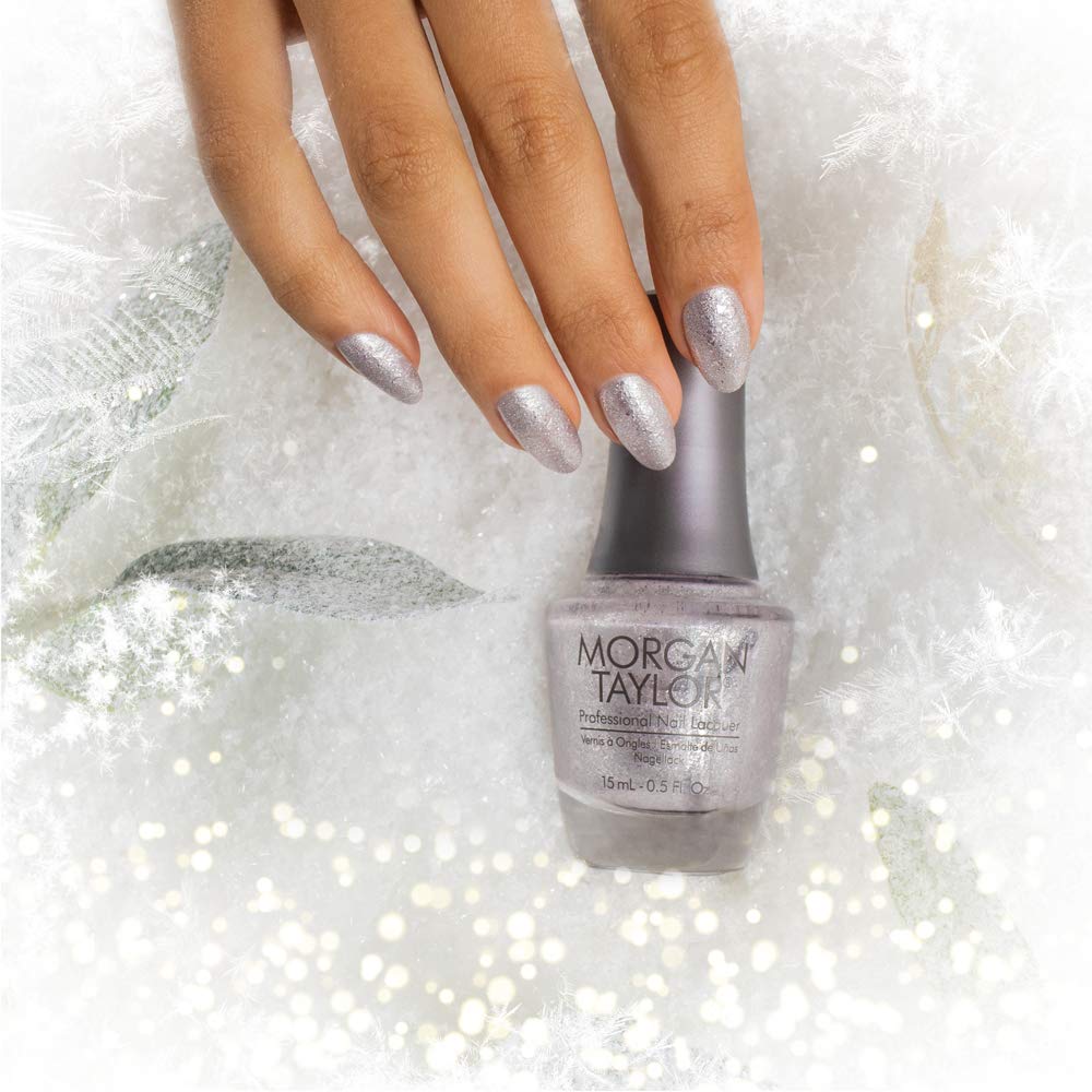 Morgan Taylor Nail Lacquer Shake Up The Magic! Collection (Don't Snow-flake on Me) Sparkle Professional, Vibrant, Chip-Resistant