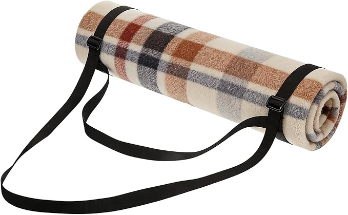 Alrhso 2 Pcs Picnic Blanket Carry Strap Sleeping Bag Strap Utility Straps for Camping, Backpacking, Motorcycle Bedroll, Hi...
