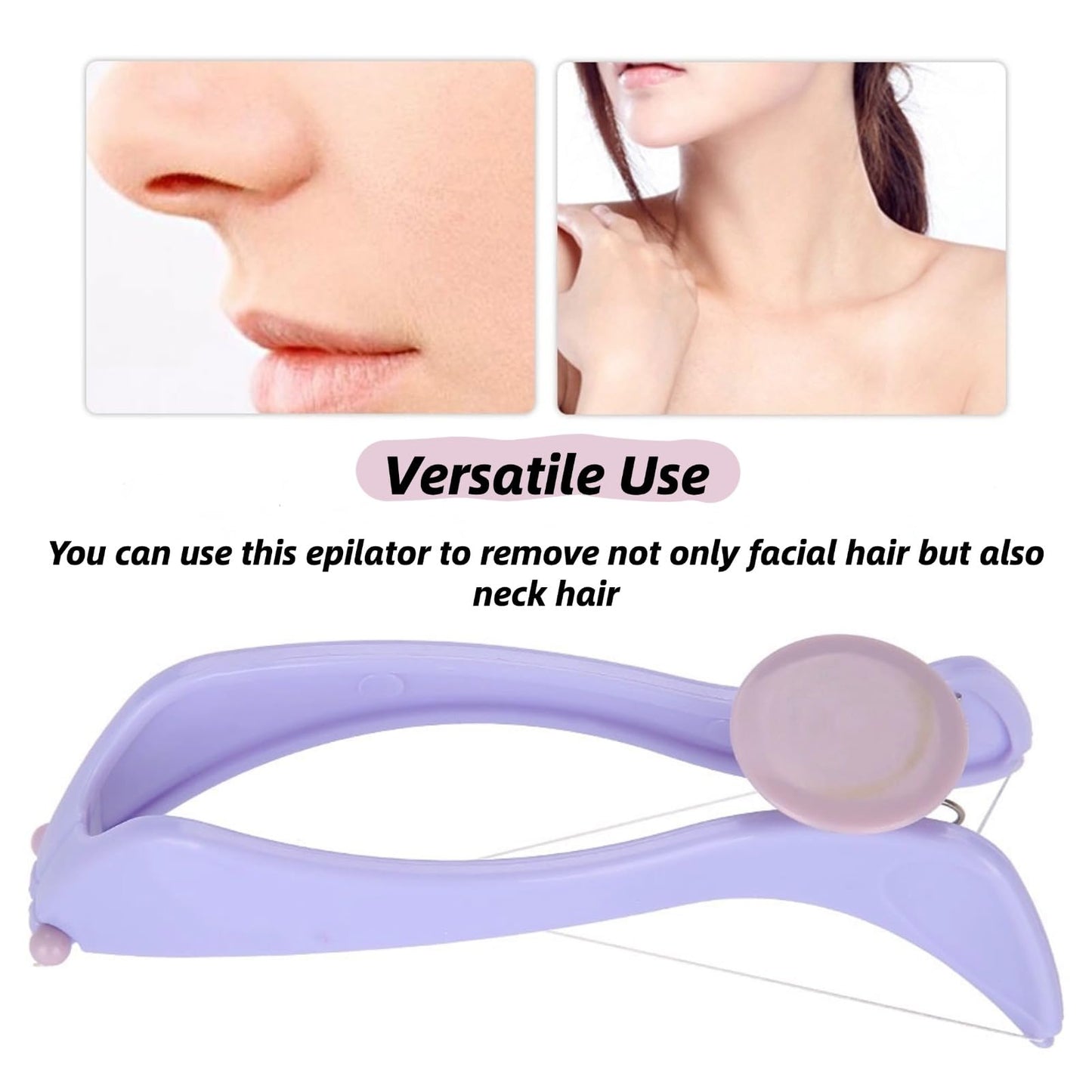 EIMSOAH Facial Hair Removal for Women, with Threading Removal Tool, Portable Size for Facial, Neck Hair (Glasses Box)