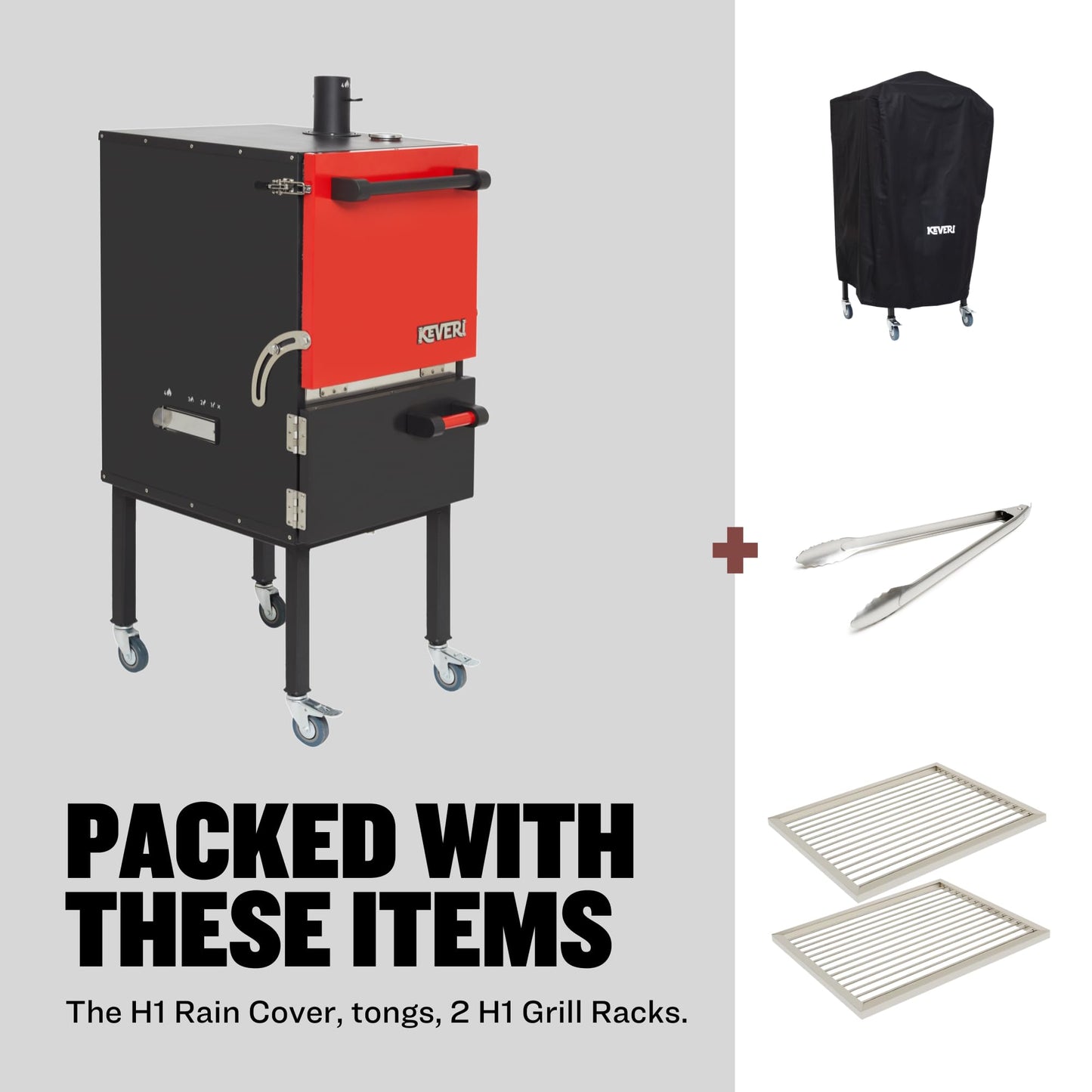 Keveri H1 Medium Rare | Multi-Purpose Charcoal Oven | Grill, Smoker, Roast, Bake, Pizza Oven