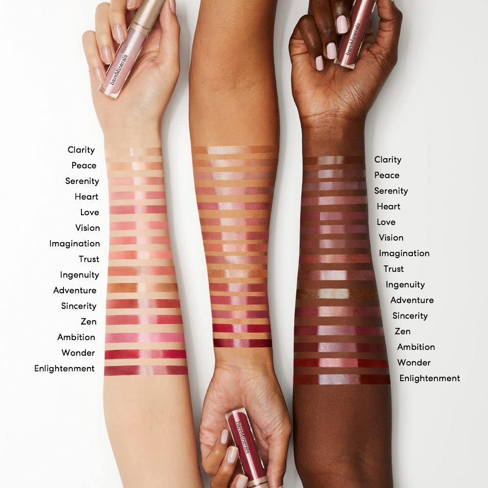 bareMinerals Mineralist Lip Gloss-Balm, Hydrating Lip Gloss + Balm Hybrid, Sheer Glossy Lip Balm, No Stickiness, Improves Lip Sm