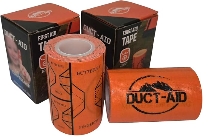 Duct-Aid Compact First Aid Kit, Medical Grade Adhesive, Emergency Response Kit, 10 Feet of Medical Tape (10 Feet of Medica...