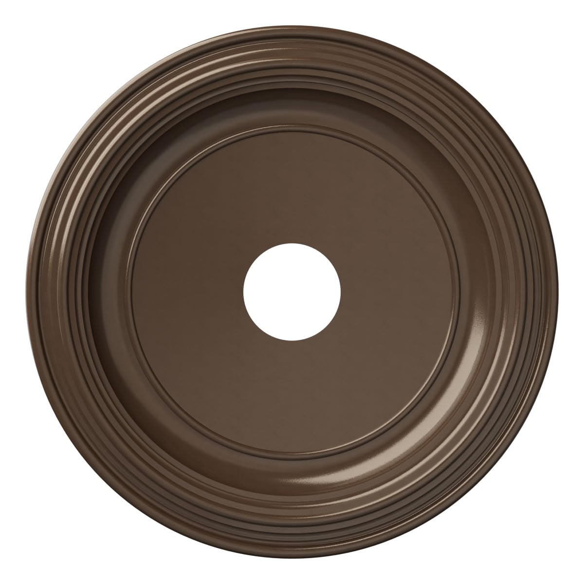 Ekena Millwork 19Od X 3 1/2Id X 1 1/2P Traditional Thermoformed Pvc Ceiling Medallion (Fits Canopies Up To 11 1/2), Metallic Cop