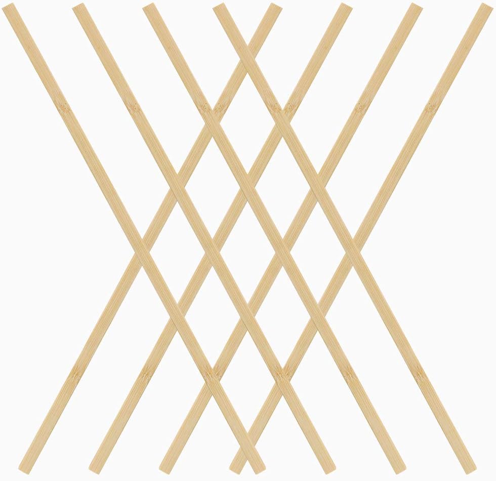 Pllieay 100 Pieces Bamboo Sticks for Craft, Wood Strips Wooden Extra Long Sticks for Crafting (15.75 Inches Length × 0.35 Inches Width)