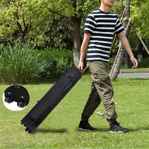 10x10 ft Pop Up Canopy Tent, Easy Up Instant Outdoor Canopy, Straight Legs, Wheeled Carry Bag - White