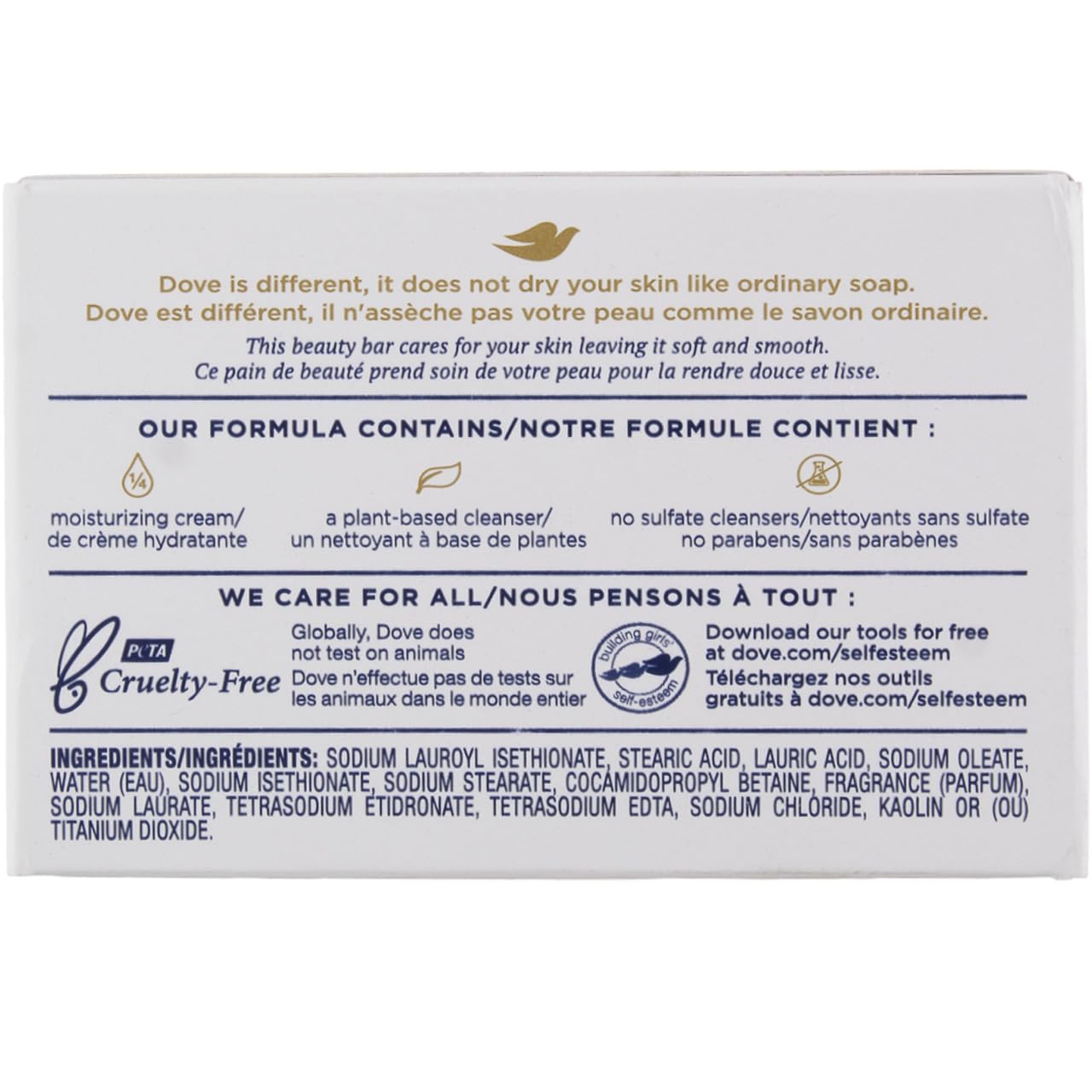 Dove Soap, Original Beauty Bar Pack - 3-in-1 Moisturizing Face, Body & Hand Soap, 3.15 Oz Ea 5 pack