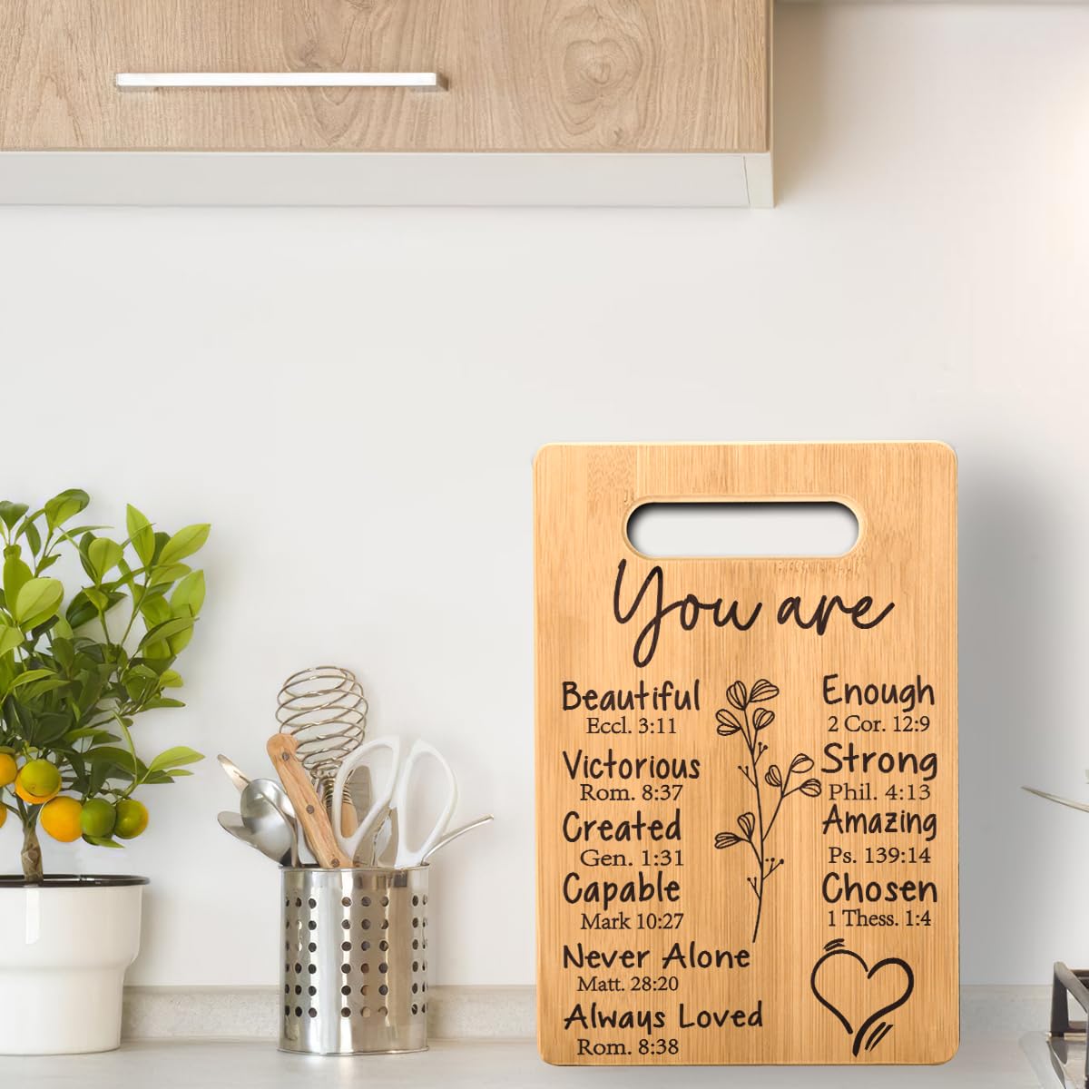 Christian Gifts for Women Birthday, Appreciation Gift for Women, Inspirational Gift for Woman Religious Spiritual Gifts for Her, Mom, Sister, Friends Female, Coworker Cutting Board