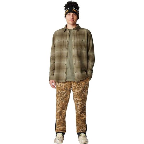 Mountain Hardwear Men's HiCamp Fleece Jogger, Corozo Nut Forests Floor Print, X-Large x Regular