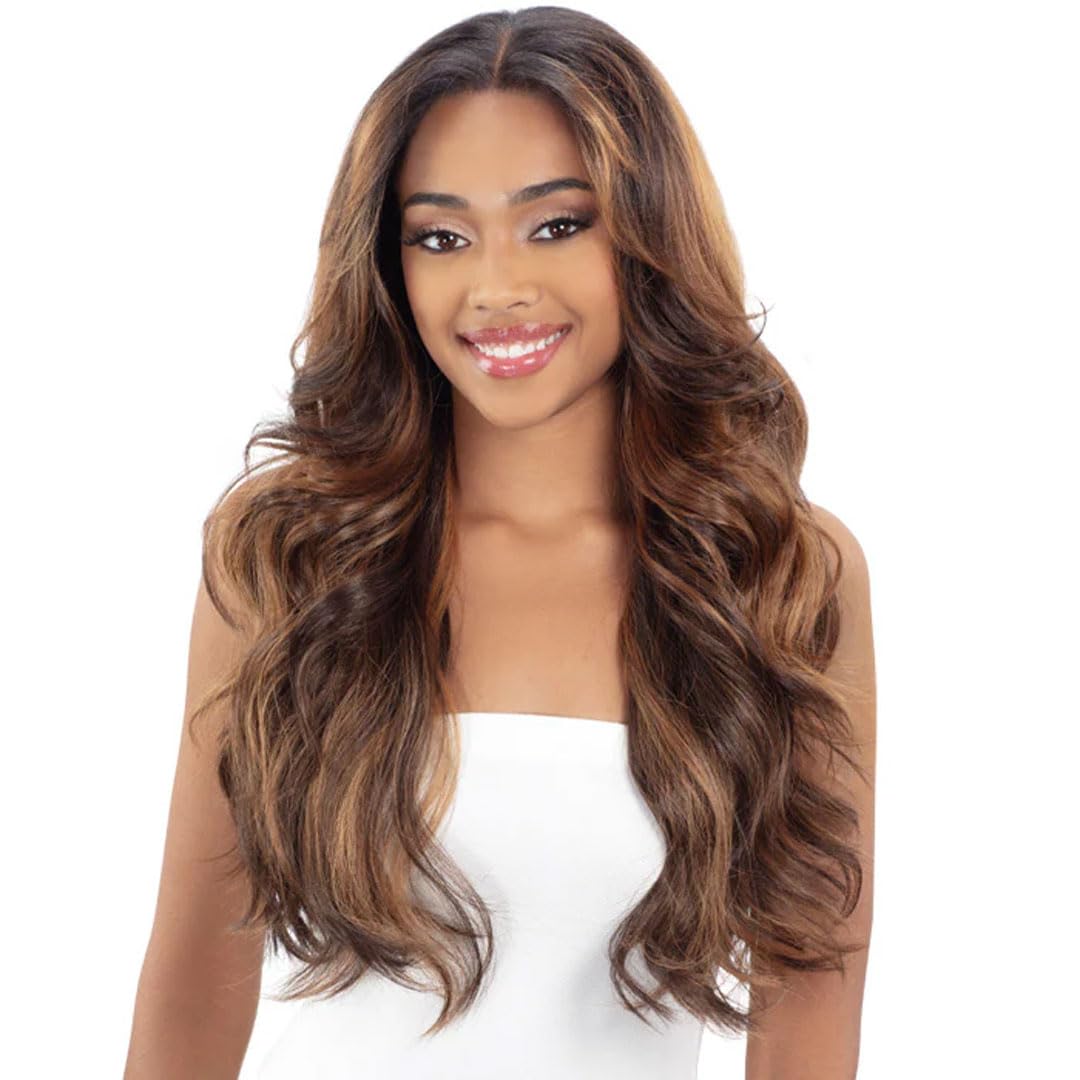 Shake-N-Go Snatched Glueless Lace Frontal Synthetic Wig - Galina (FFH-TOFFEE)
