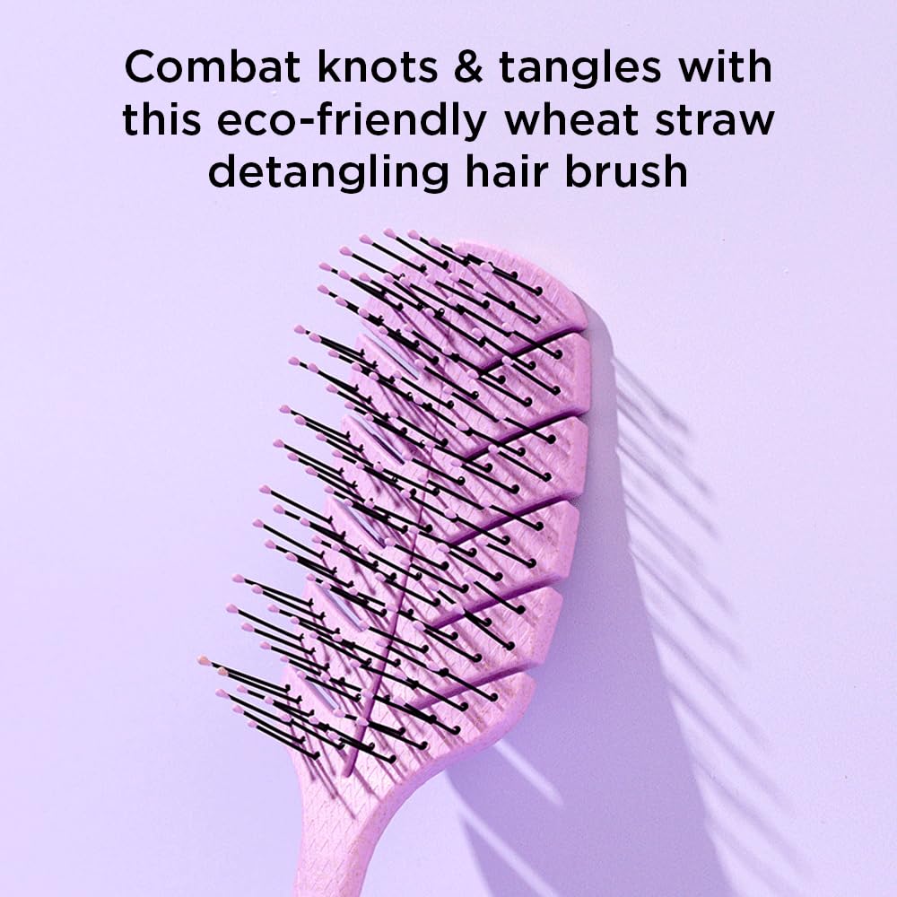 Noughty The Purple One Detangling Brush for Wet and Dry, Smooth and Tangle-Free Hair, Styling and Shower Brush for All Hairtypes