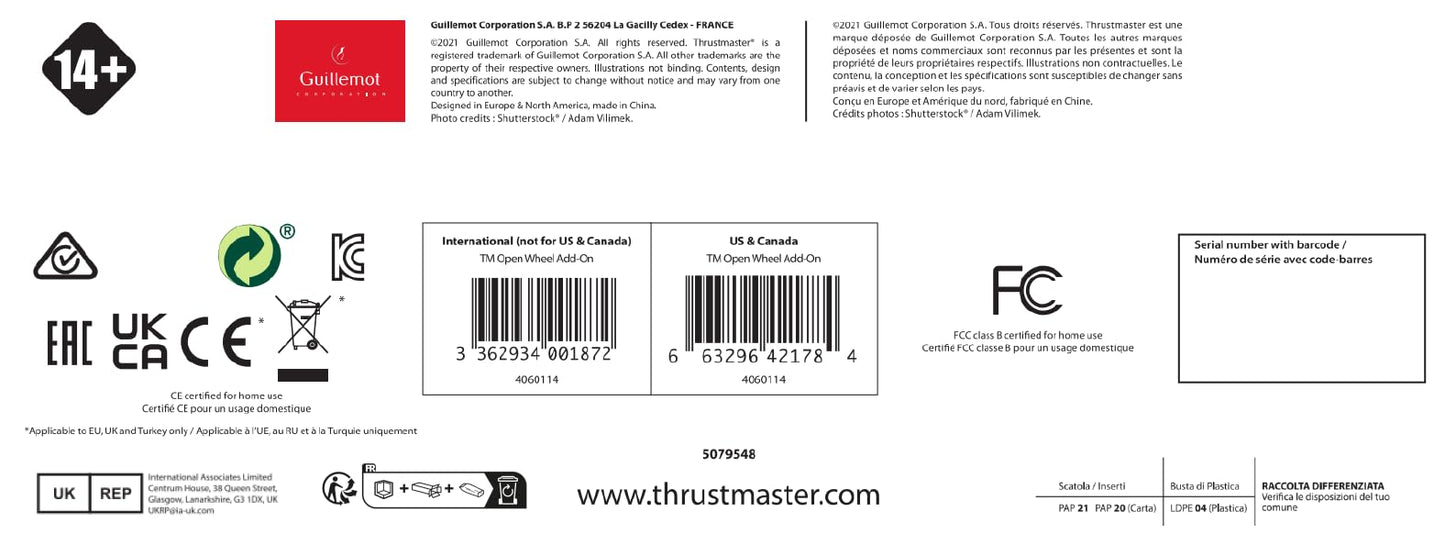 NEW! Thrustmaster TM Open Wheel Add-On (Xbox One)