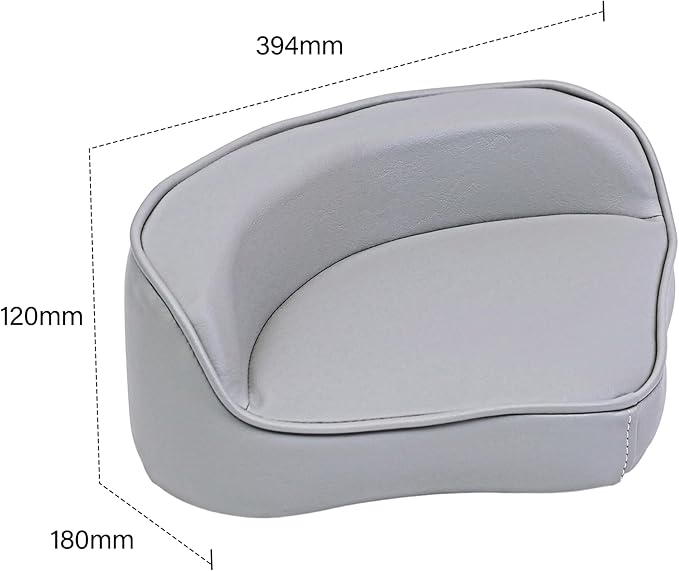 Casting Seat Boat Cabin Seating Universal Casting Boat Seat Pro Fishing Seat Casting Deck Seat for Fishing Boat Sightseeing Boat Speedboat (Gray)
