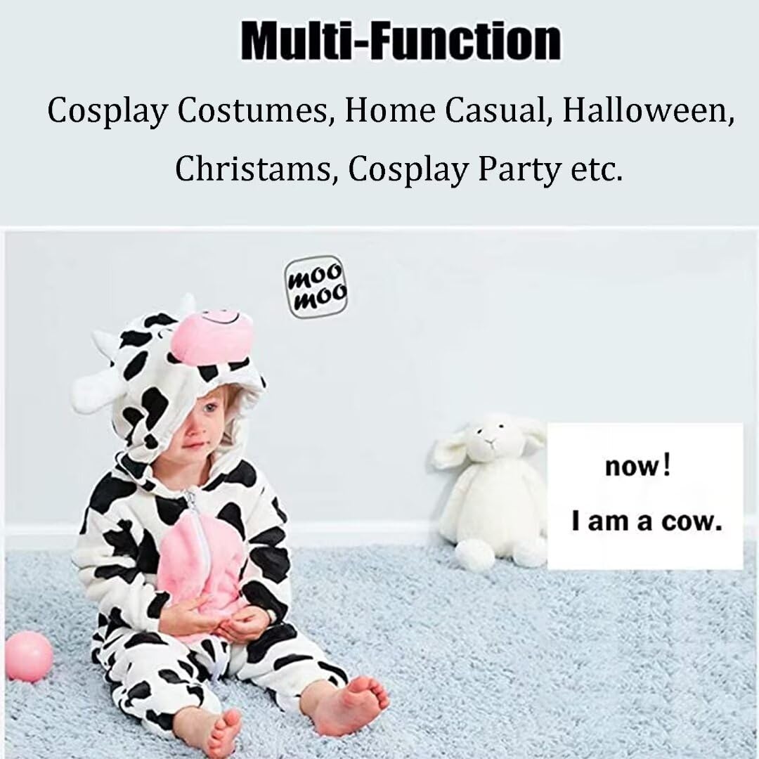 Baby Cow Costumes Unisex Toddler Outfit Halloween Dress Up Romper 3-4 Years